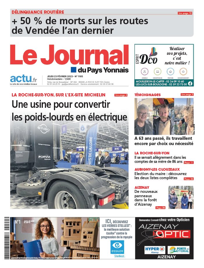 Le Journal Du Pays Yonnais N Du F Vrier T L Charger Sur Ipad