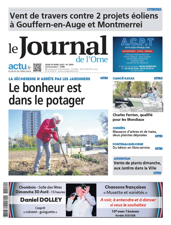 Le Journal De L Orne N Du Avril T L Charger Sur Ipad