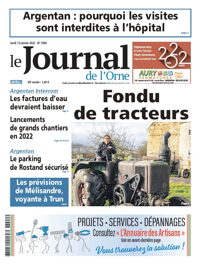 Le Journal de L Orne N3384 du 13 janvier 2022 à télécharger sur iPad