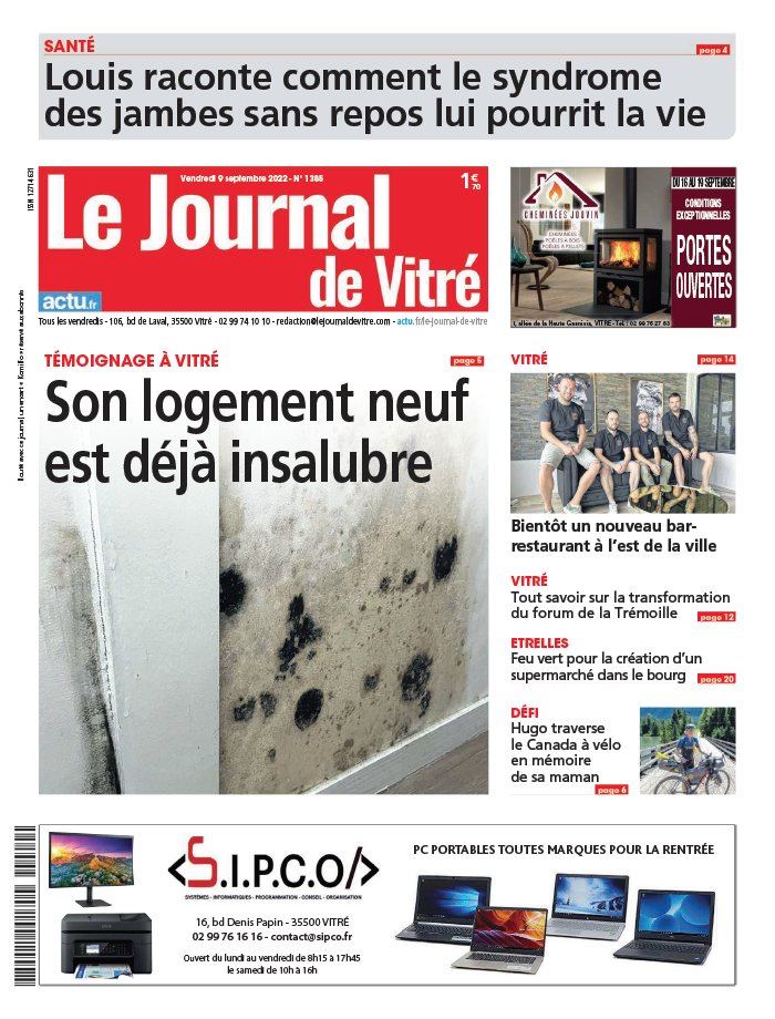 Le Journal De Vitr N Du Septembre T L Charger Sur Ipad