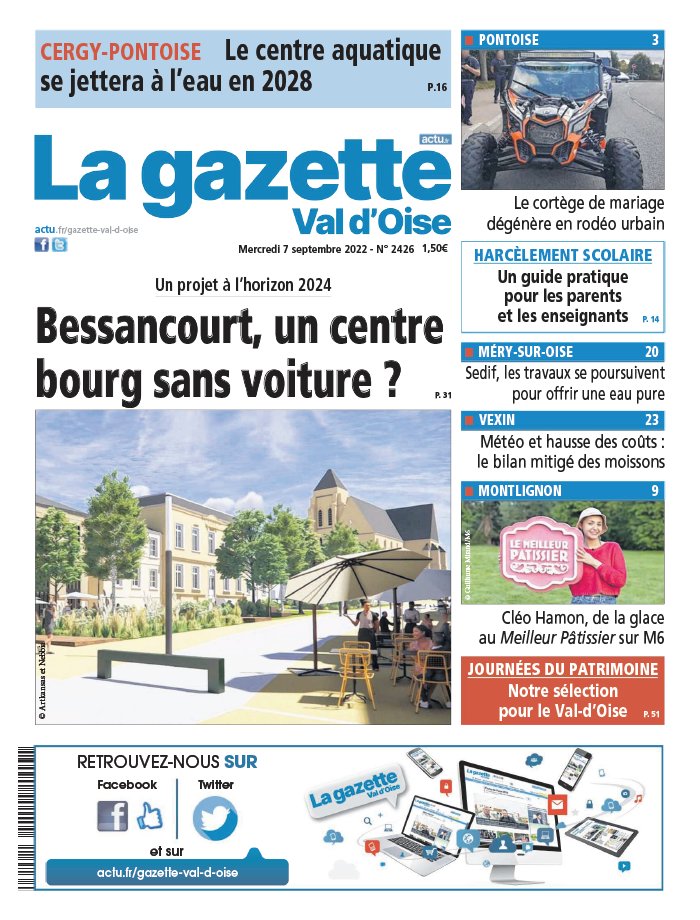 La Gazette du Val d Oise N2426 du 07 septembre 2022 à télécharger sur iPad