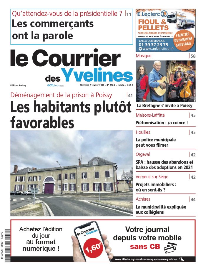 Le Courrier des Yvelines N3980 du 02 février 2022 à télécharger sur iPad