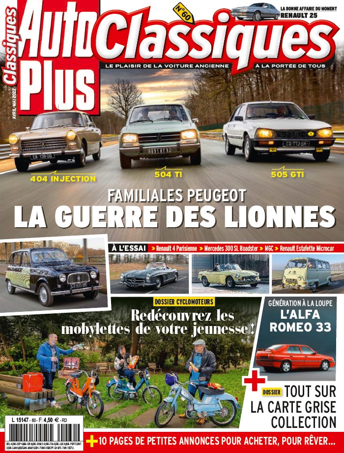 Auto Plus Classique N60 du 08 avril 2022 à télécharger sur iPad