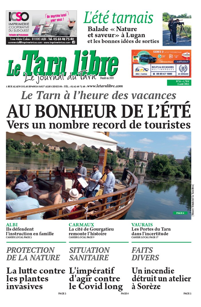 Le Tarn Libre N202231 du 05 août 2022 à télécharger sur iPad