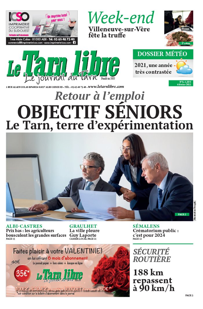 Le Tarn Libre N202205 du 04 février 2022 à télécharger sur iPad