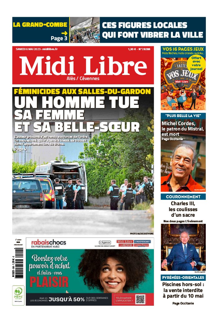 Midi Libre N20230506 du 06 mai 2023 à télécharger sur iPad