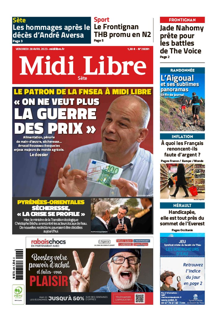 Midi Libre N20230428 du 28 avril 2023 à télécharger sur iPad