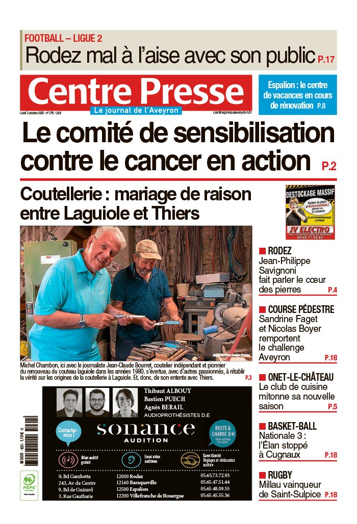 Centre Presse Aveyron N Du Octobre T L Charger Sur Ipad