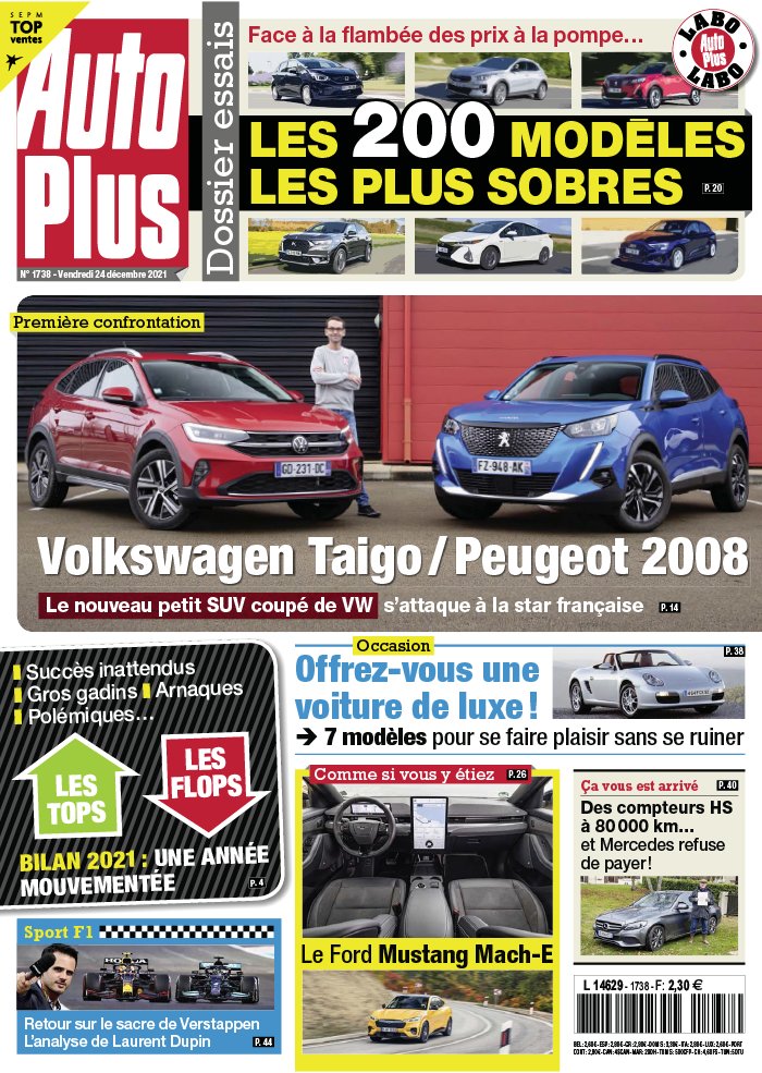 Auto Plus N1738 du 24 décembre 2021 à télécharger sur iPad