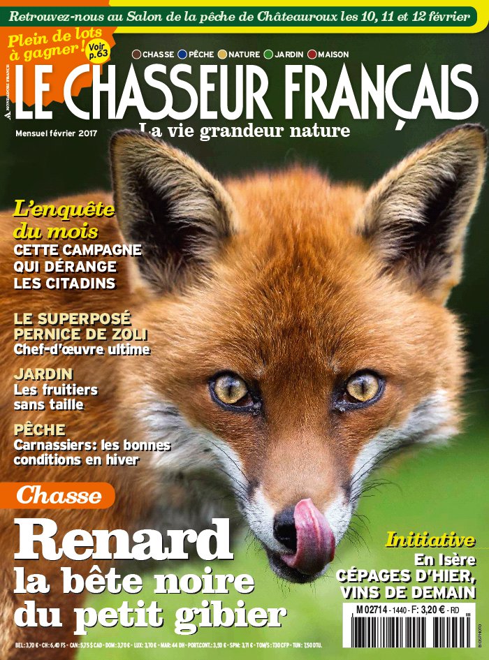 Le Chasseur Français N1440 du 24 janvier 2017 à télécharger sur iPad