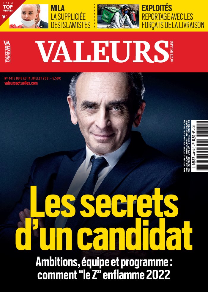 Valeurs actuelles N4415 du 08 juillet 2021 à télécharger sur iPad