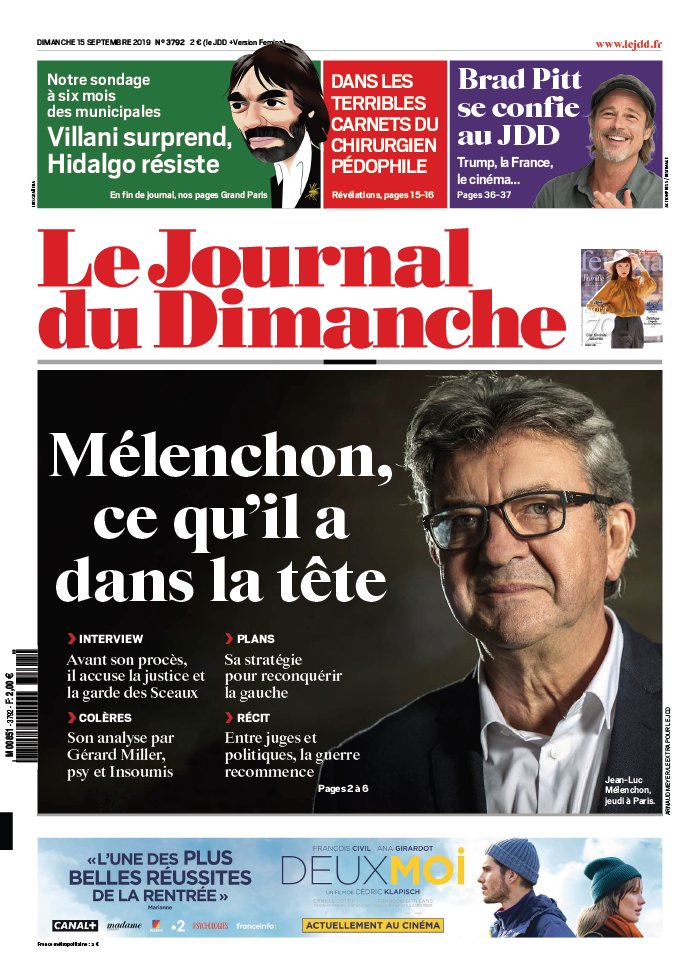 Le Journal Du Dimanche N Du Septembre T L Charger Sur Ipad