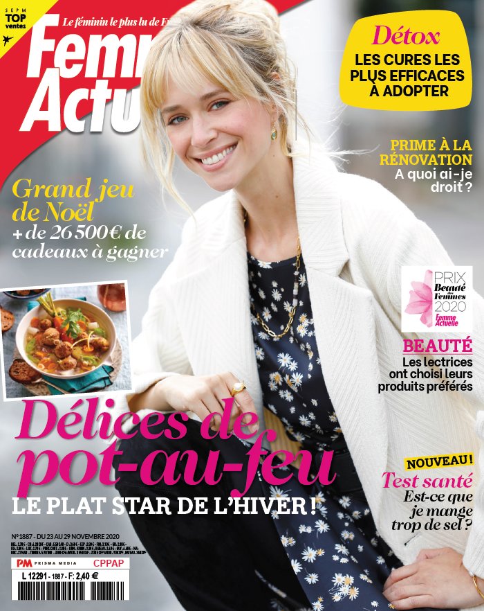 Femme Actuelle 23 novembre 2020 Abonnement à Femme Actuelle Pas Cher avec le BOUQUET ePresse.fr