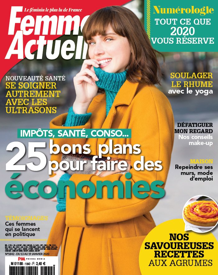 Femme Actuelle 13 janvier 2020 Abonnement à Femme Actuelle Pas Cher avec le BOUQUET ePresse.fr
