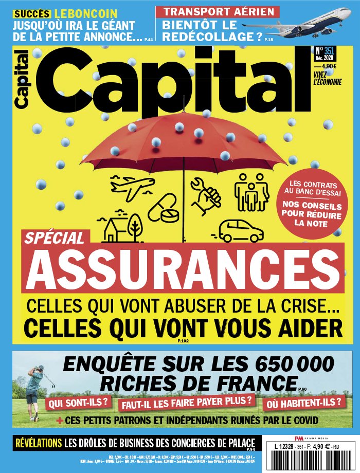 Capital 26 novembre 2020 Abonnement à Capital Pas Cher avec le BOUQUET ÉCONOMIE ePresse.fr