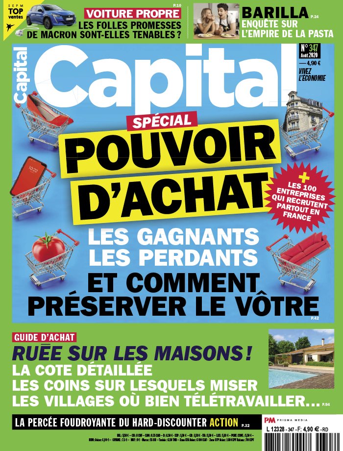 Capital 30 juillet 2020 Abonnement à Capital Pas Cher avec le BOUQUET ÉCONOMIE ePresse.fr