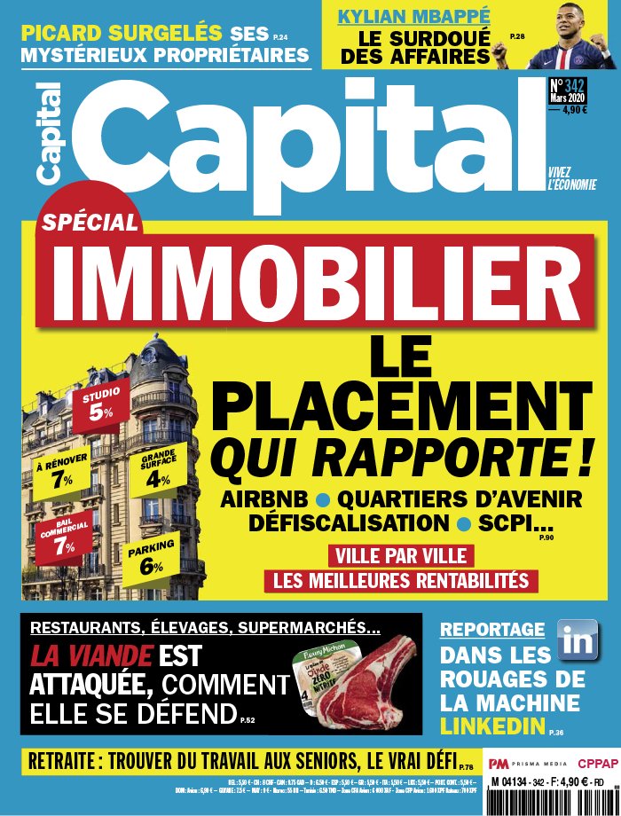 Capital 20 février 2020 Abonnement à Capital Pas Cher avec le BOUQUET ÉCONOMIE ePresse.fr
