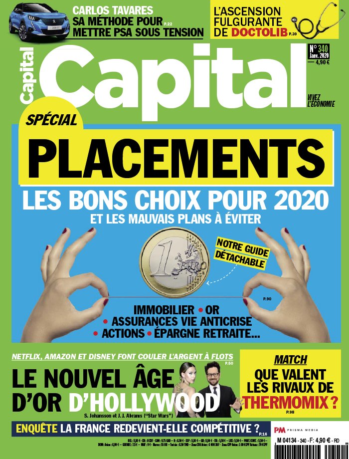 Capital 19 décembre 2019 Abonnement à Capital Pas Cher avec le BOUQUET ÉCONOMIE ePresse.fr