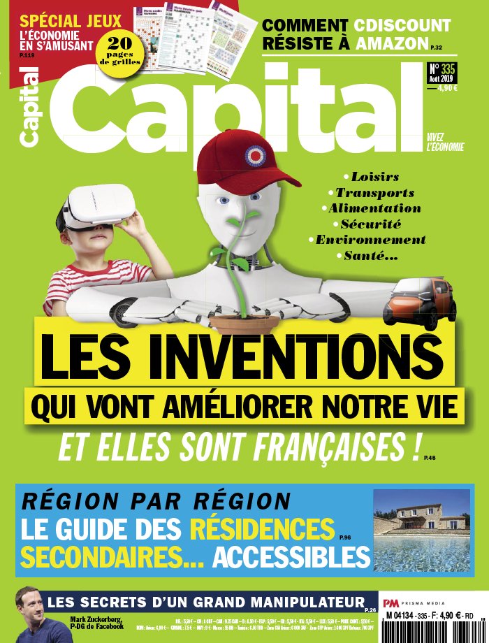 Capital 18 juillet 2019 Abonnement à Capital Pas Cher avec le BOUQUET ÉCONOMIE ePresse.fr