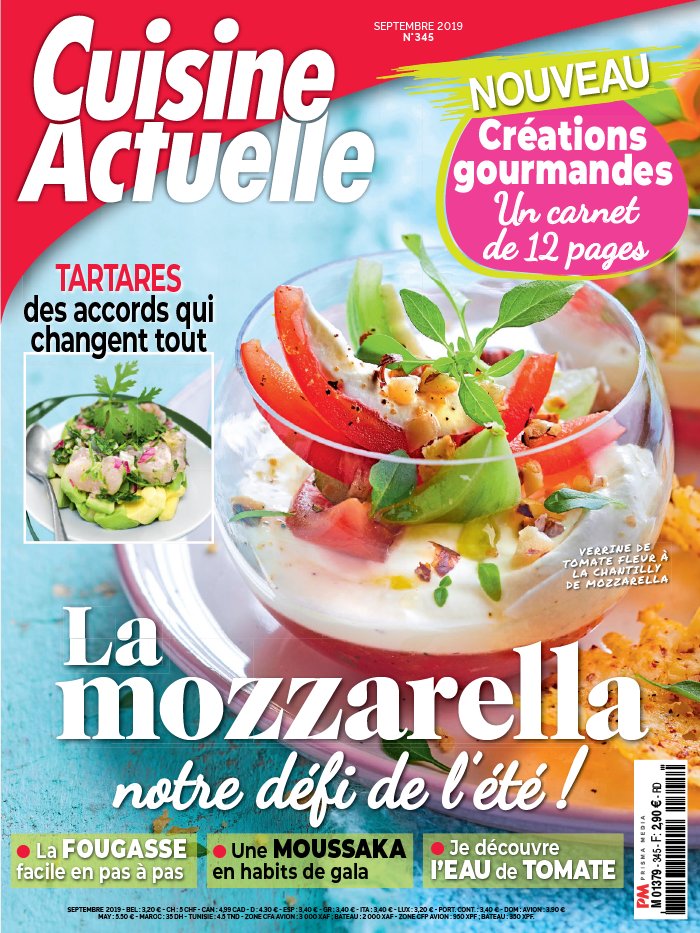 Cuisine Actuelle 12 août 2019 Abonnement à Cuisine Actuelle Pas Cher avec le BOUQUET ePresse.fr