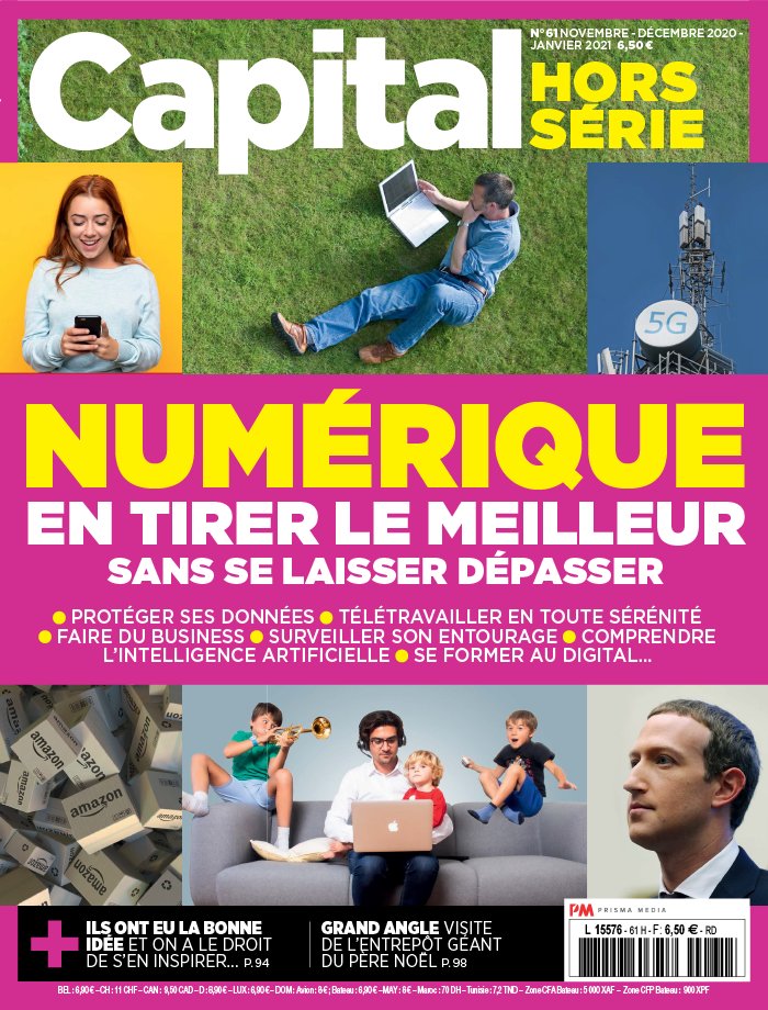 Capital Hors-Série 12 novembre 2020 Abonnement Capital Hors-Série Pas Cher avec l’OFFRE ePresse.fr