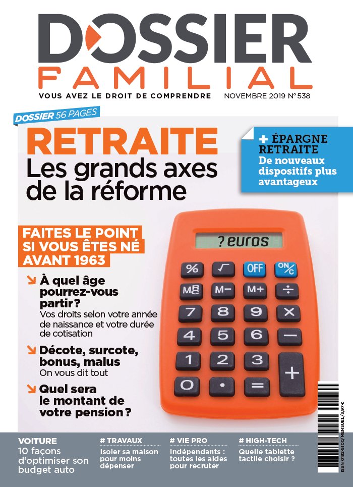 Dossier Familial 25 octobre 2019 Abonnement Dossier Familial Pas Cher avec le BOUQUET À LA CARTE ePresse.fr