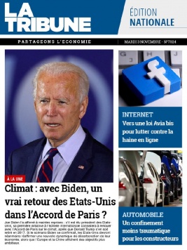 La Tribune quotidien N°20201103 du 03 novembre 2020 à télécharger sur iPad
