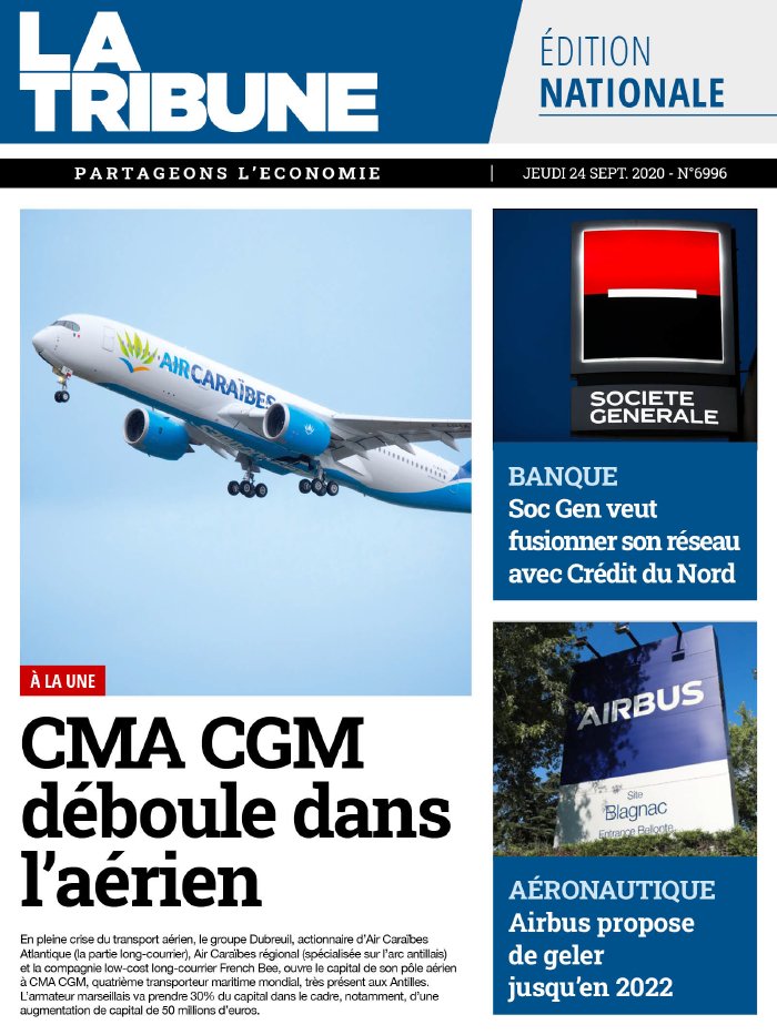 La Tribune quotidien 24 septembre 2020 La Tribune quotidien du 24 septembre 2020