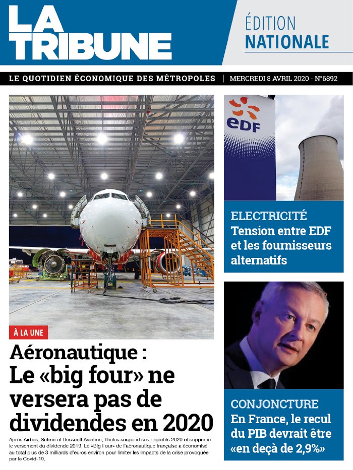 La Tribune quotidien 08 avril 2020 La Tribune quotidien du 08 avril 2020