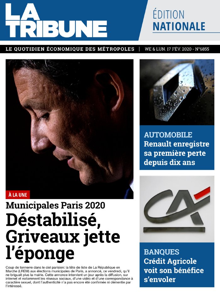 La Tribune quotidien 15 février 2020 La Tribune quotidien N°20200215 du 15 février 2020 à télécharger sur iPad