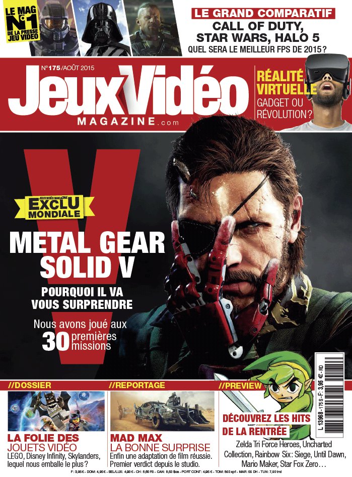 Jeux Vidéo Magazine N°175 du 28 juillet 2015 à télécharger sur iPad