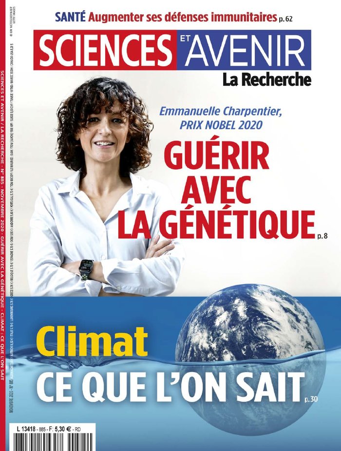 Sciences et Avenir N°885 du 22 octobre 2020 à télécharger sur iPad