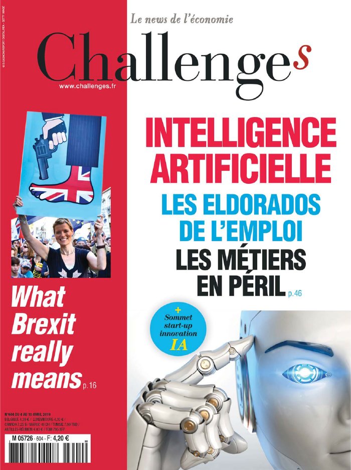 Challenges 04 avril 2019 Challenges N°604 du 04 avril 2019 à télécharger sur iPad