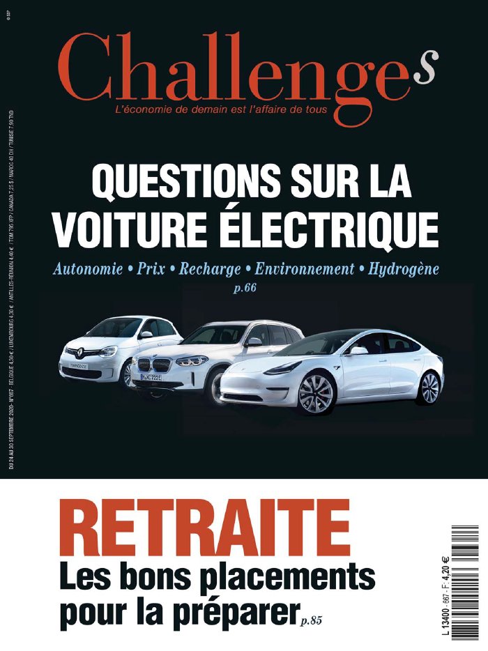 Challenges 24 septembre 2020 Abonnement Challenges Pas Cher avec le BOUQUET ÉCONOMIE ePresse.fr