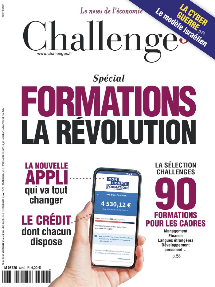 Challenges 21 novembre 2019 Abonnement Challenges Pas Cher avec le BOUQUET ÉCONOMIE ePresse.fr