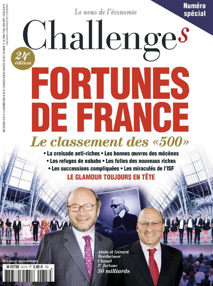 Challenges 04 juillet 2019 Challenges N°617 du 04 juillet 2019 à télécharger sur iPad