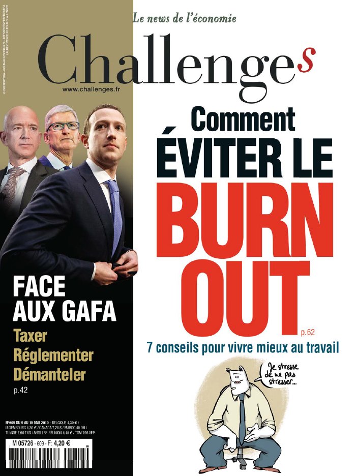 Challenges 09 mai 2019 Challenges N°609 du 09 mai 2019 à télécharger sur iPad