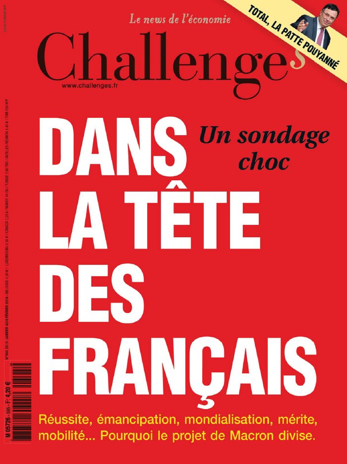 Challenges 31 janvier 2019 Challenges N°595 du 31 janvier 2019 à télécharger sur iPad