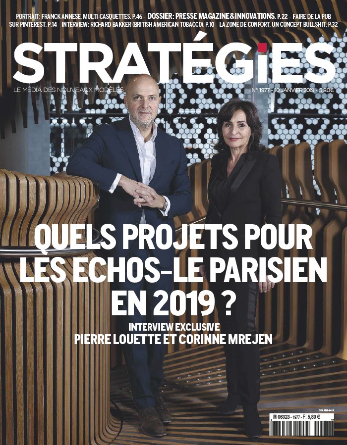 Stratégies 10 janvier 2019 Stratégies N°1977 du 10 janvier 2019 à télécharger sur iPad
