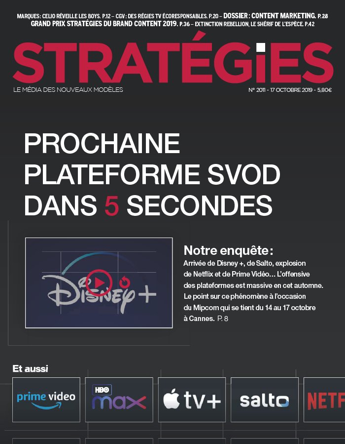 Stratégies 17 octobre 2019 Abonnement Stratégies Pas Cher avec l’OFFRE ENTREPRISE ePresse.fr