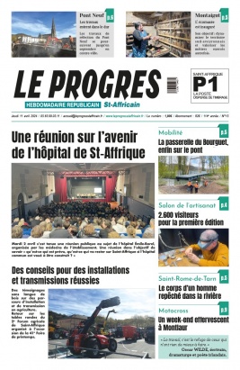 Lisez Le Progrès Saint-Affricain du 11 avril 2024 sur ePresse.fr