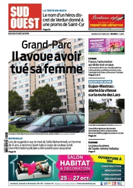 Sud Ouest 25 octobre 2019 Sud Ouest N°20191025 du 25 octobre 2019 à télécharger sur iPad