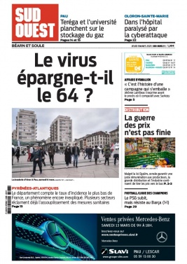 Sud Ouest 11 mars 2021 Sud Ouest N°20210311 du 11 mars 2021 à télécharger sur iPad