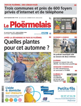 Lisez Le Ploermelais du 29 septembre 2022 sur ePresse.fr