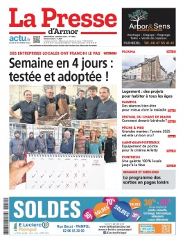 Lisez La Presse D'Armor du 08 janvier 2025 sur ePresse.fr