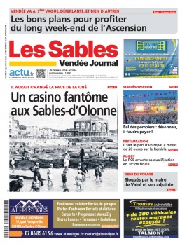 Lisez Le Journal Des Sables du 09 mai 2024 sur ePresse.fr