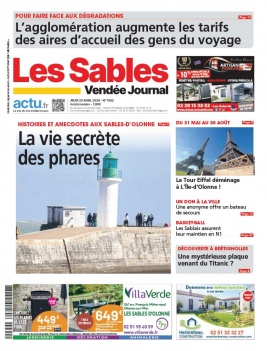 Le Journal Des Sables N°1582 du 25 avril 2024 à télécharger sur iPad