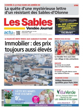 Lisez Le Journal Des Sables du 29 février 2024 sur ePresse.fr
