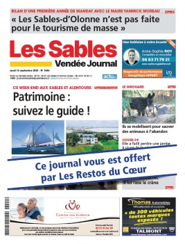 Le Journal Des Sables N°1446 du 16 septembre 2021 à télécharger sur iPad