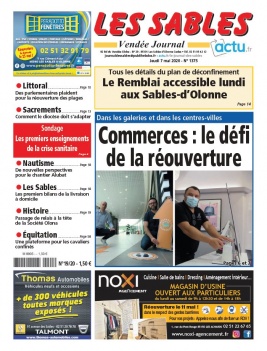 Le Journal Des Sables N°1375 du 07 mai 2020 à télécharger sur iPad